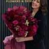 A bold and luxurious burgundy flower bouquet designed to express deep love