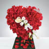 This stunning design has 4 dozen red roses, a grand gesture to
