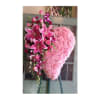 A beautiful solid heart with assorted pink flowers.

Picture is Premium Size. 

**Prices