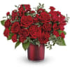 Radiant like your love, this romantic bouquet of red roses looks splendid
