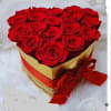 Beautiful red roses or the color you want, in an elegant golden