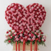 An awe-inspiring expression of deep love. This magnificent, oversized heart display is