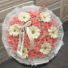 Pretty bouquet with peachy colors and gerbera daisy's