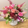 Lovely mix of premium flowers. Beautiful large arrangement for your love one.