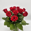 12 Short stemmed roses.