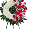 RED Rose Sympathy Spray Flower Stand
Small =25&rdquo;
Medium =27&rdquo;
Large =30&rdquo;
Please order before 2-3
