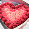 50 DELUXE roses,
1 luxury heart-shaped box size XL