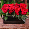 This romantic spin on a dozen roses is cut short into a