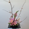 Discover the serene elegance of our Spring Blossom Ikebana-style arrangement, a harmonious