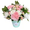 Send some fresh &amp; cute flowers in this keepsake &ldquo;flower market&rdquo; container!