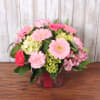 This bright and simply beautiful mix of Hydrangea, Gerbera daisies, Alstromeria &amp;