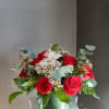A beautifully selected bunch of the freshest flowers in a vase uniquely