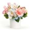 A delicate, enchanting arrangement with soft pastels. The perfect blend of softness