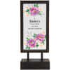 This Tabletop Memorial D&eacute;cor Keepsake is comprised of wood
and glass and will