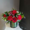 A beautifully selected bunch of the freshest flowers in a vase uniquely