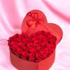 The best heart shaped box gift with red roses and chocolate .
Gorgeous