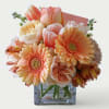 Send this lovely all peach blossom bouquet filled with roses daisies hydrangeas