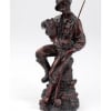 Fisherman figurine to honor your favorite fisher. 
Can be placed in an