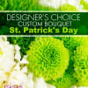Lots of green, white, and FUN!! Whimsical designs with a little "luck