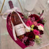 Our Signature Heart Box filled with an assortment of premium flowers and
