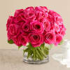 Eye-catching hot pink roses with a fun, modern vibe. Our vibrant blooms