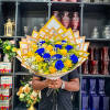 Brighten someone&rsquo;s day with our stunning Blue and Yellow Roses Bouquet. This