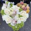 Dolce Vita - this charming arrangement features pristine white roses nestled in