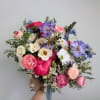 Pinks, Purples and Blues come together in this pastel arrangement. The perfect