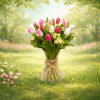 Springtime Tulips. An assortment of beautiful tulips, 12, 18, or 24. It