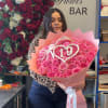 Ramo de rosas rosados para cumplea&ntilde;era en Long Island New York