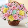 A soft spring basket (basked style and color may vary) of mixed