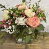 A lovely mix of Garden roses and spring flowers.