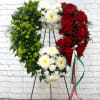 Show their love with a standing wreath that can be customized depending