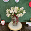 For limited time with the purchase of a Christmas arrangement get a