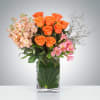 This trendy split arrangement has us impressed. A great gift to celebrate