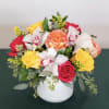 Understated elegance shines in this charming collection of 9 roses, combined with