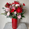 Sweet and romantic mix of alstroemeria, roses and carnations with assorted greens