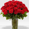 36 red Rose's in a vase Medium 48 Rose's large 60