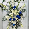 Beautiful spray of tranquil blue and White flowers