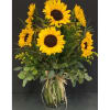 LARGE SUNFLOWER BOUQUET THAT INCLUDES 1 DOZ SUNFLOWERS WITH A TOUCH OF