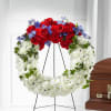 Our Patriotic Passion Wreath is a beautiful symbol of honor, bravery and