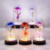 Make a lasting impression with our LED Crystal Rose in Glass Dome