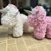 9.5-inch unicorn made of foam roses.
Available in White and Light Pink
Please specify