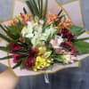 Introduction our alstroemerias lovers bouquet, beautifully arranged with greenery. 
Standard size has