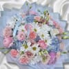 The Blue Pastel Garden Luxury Bouquet is a refined floral arrangement designed