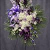 Lavender Remembrance is an elegant and uplifting standing tribute designed in soft
