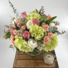 Delight in a stunning blend of green and white hydrangea, white or