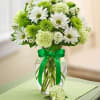 Enjoy this festive vase for St. Patty's day, with touch of green