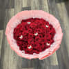 Buyer will receive 50 Red Roses With Pink Wrapping Paper And Butterflies.