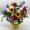This bright mix of fresh flowers will put a big smile on